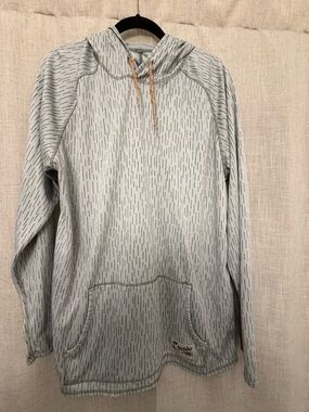 Howler Brothers Loggerhead Hoodie Light Gray/Blue Patterned Pullover Hoodie